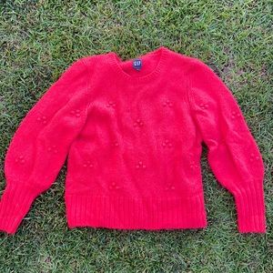 Gap Cute, Polka Dot, Red Sweater